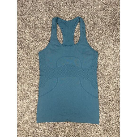 Lululemon Swiftly Tech Racerback Tank Top Slim Fit Running Illuminight Blue 6 - Picture 3 of 7